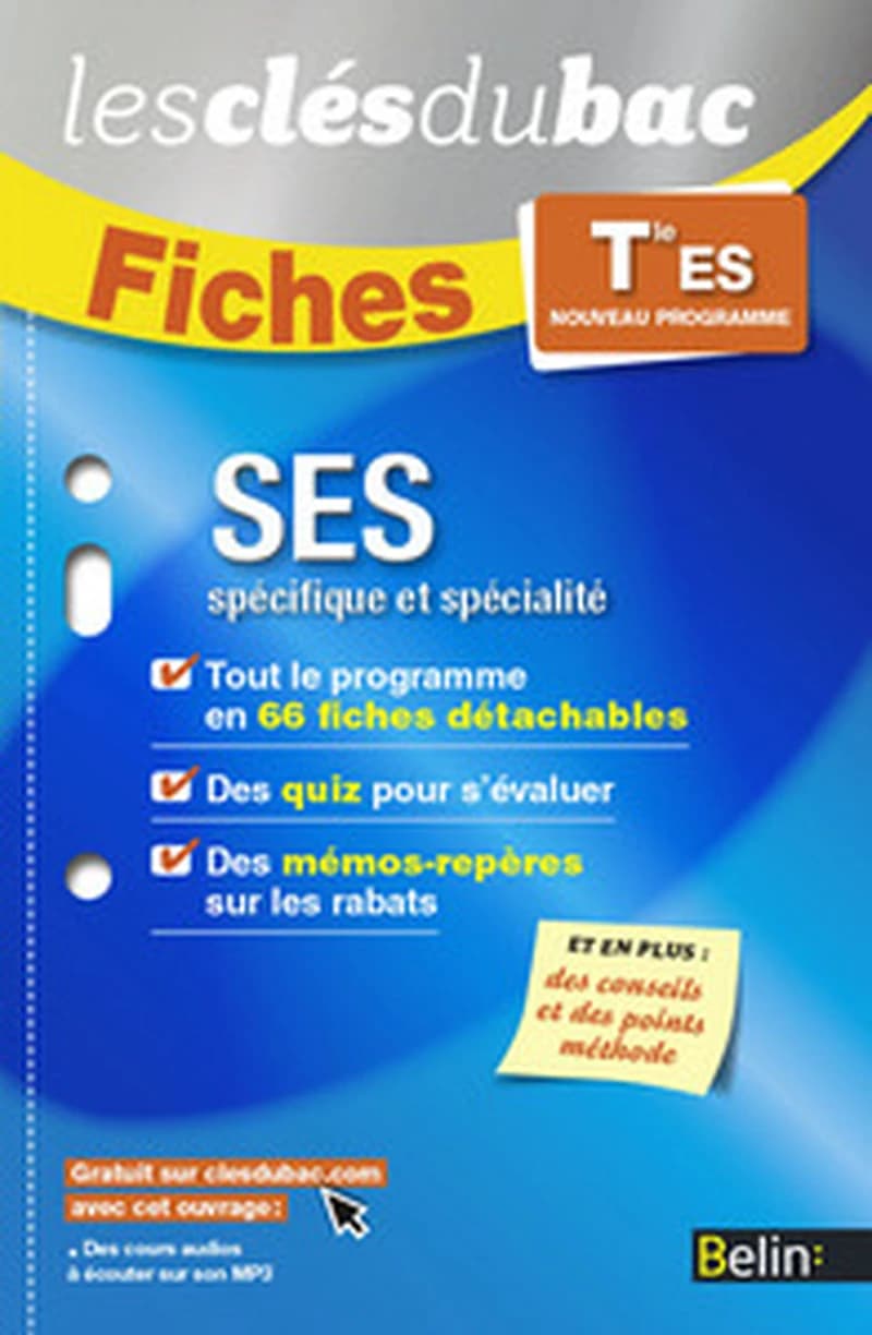SES TLE - FICHES CLES DU BAC
