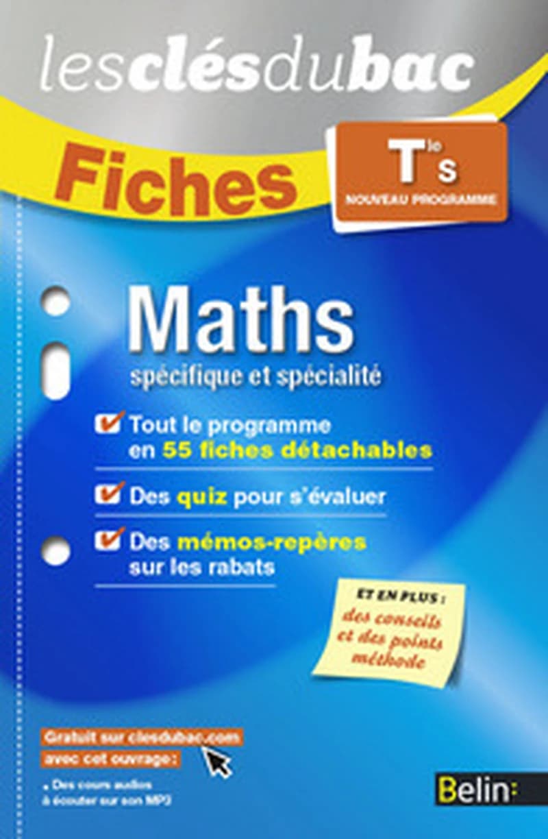 MATHS TLE S OB + SPE - FICHES CLES DU BAC