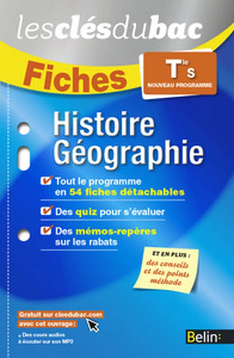 HISTOIRE GEO TERM S - FICHES CLES DU BAC