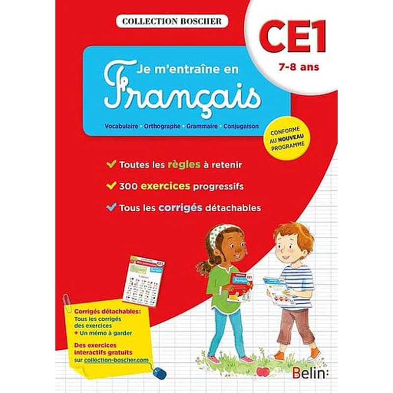 JE M'ENTRAINE EN FRANCAIS BOSCHER CE1