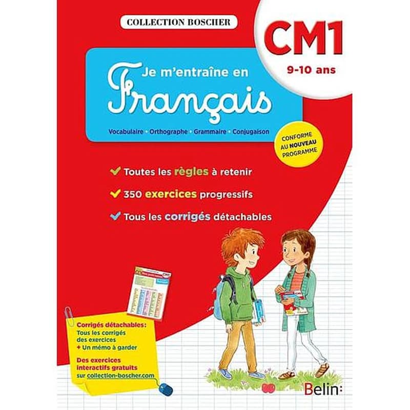 BOSCHER, JE M'ENTRAINE EN FRANCAIS CM1 2016