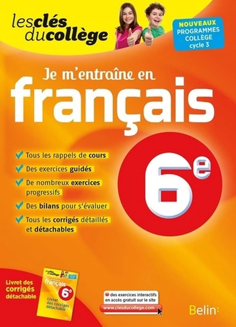 CLES DU COLLEGE FRANCAIS 6E JE M'ENTRAINE (N.E)