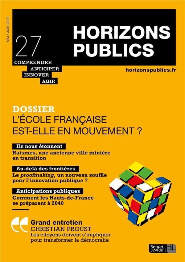 Horizons publics n.27 : l'école française est-elle en mouvement ?