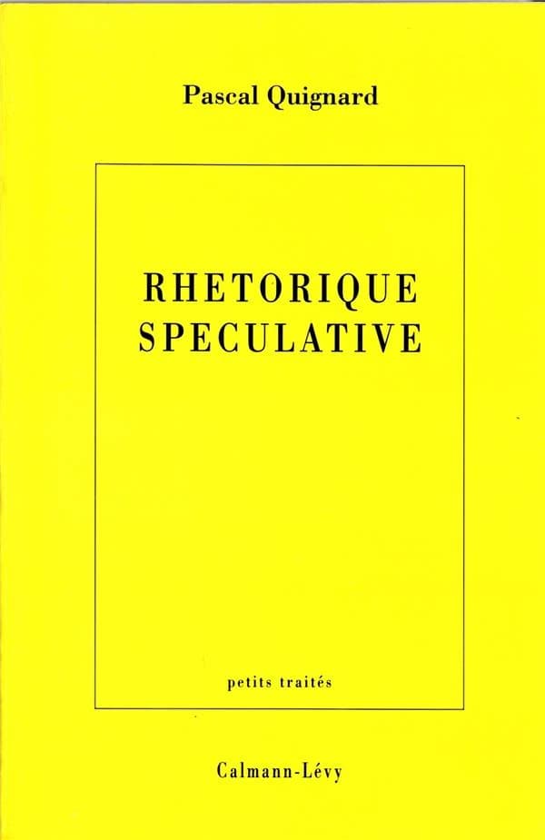 Rhétorique spéculative
