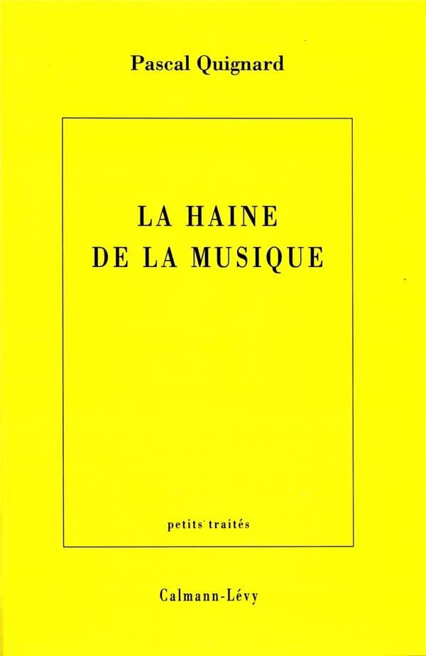 La haine de la musique
