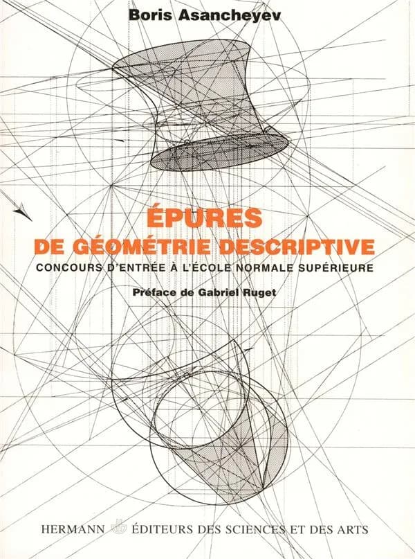 Épures de géométrie descriptive : concours d'entrée à l'École normale supérieure