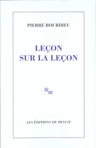 Leçon sur la leçon
