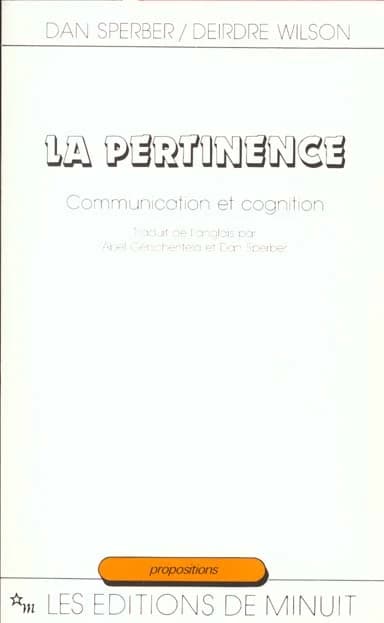 La pertinence : communication et cognition