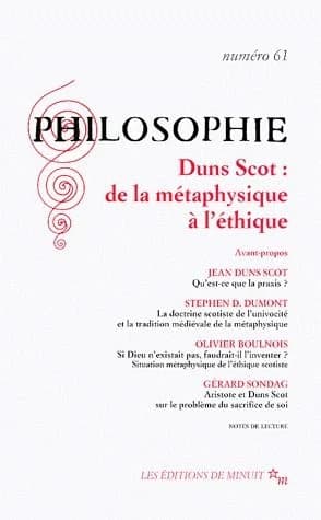 Duns Scot : de la métaphysique `a l'éthique