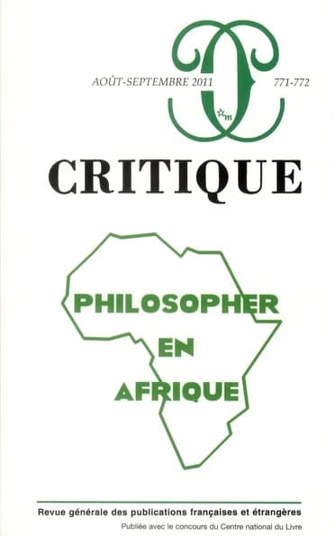 Revue critique n.771 : philosopher en Afrique