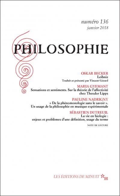 Revue Philosophie n.136
