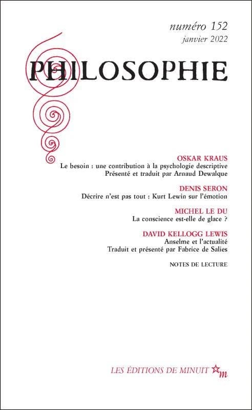 Revue Philosophie n.152 : Janvier 2022