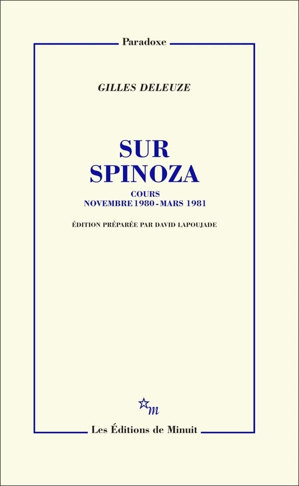 Sur Spinoza : cours, novembre 1980-mars 1981