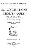 Les civilisations néolithiques de la France dans leur contexte européen