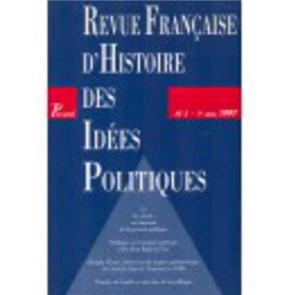REVUE FRANCAISE D'HISTOIRE DES IDEES POLITIQUES n.5