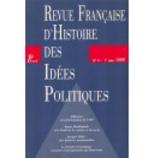 REVUE FRANCAISE D'HISTOIRE DES IDEES POLITIQUES n.9