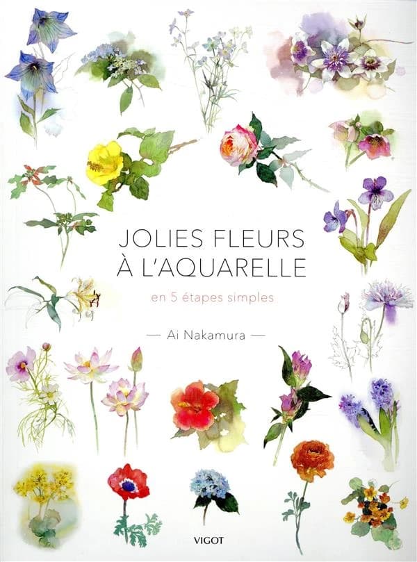 Jolies fleurs à l'aquarelle : en 5 étapes simples