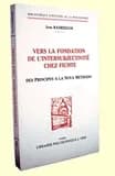 Vers la fondation de l'intersubjectivité chez Fichte : des "Principes" à la "Nova methodo"
