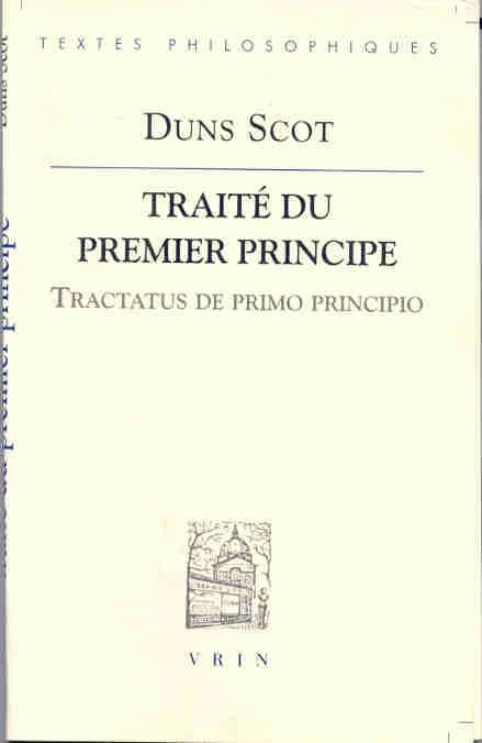 Traité du premier principe = : Tractatus de primo principio