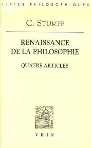 Renaissance de la philosophie : quatre articles