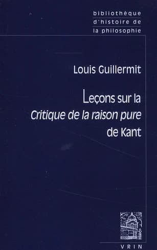 Leçons sur la "Critique de la raison pure" de Kant
