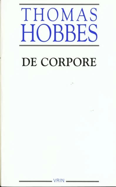 De corpore : elementorum philosophiae, sectio prima