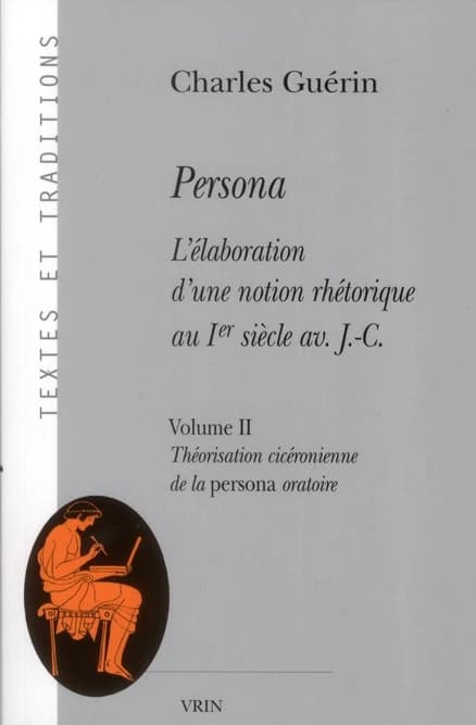 Persona : l'élaboration d'une notion rhétorique au Ier siècle av. J.-C.. Volume II, Théorisation cicéronienne de la "persona" oratoire