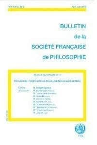 Bulletin de la Société française de philosophie Tome 2 : proudhon propositions pour une nouvelle lecture