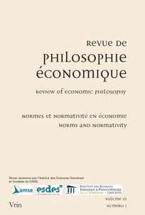 Revue de philosophie économique n.21