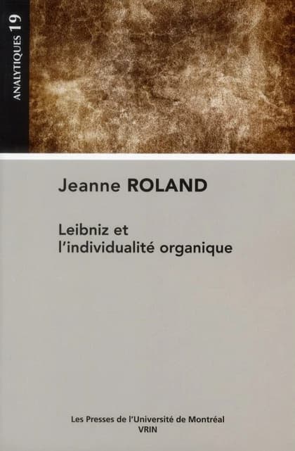 Leibniz et l'individualité organique