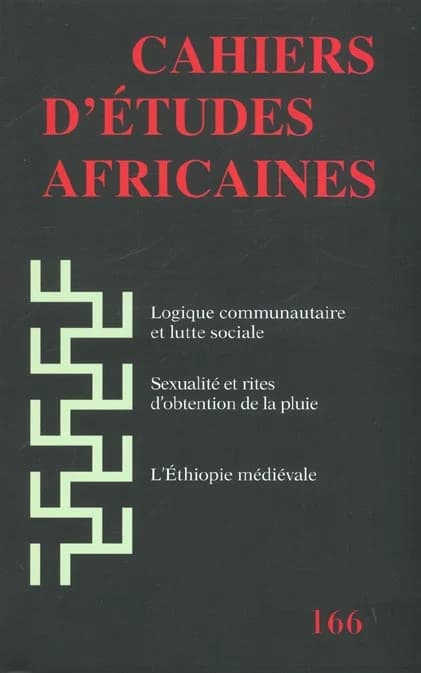 Cahiers d'études africaines n.166