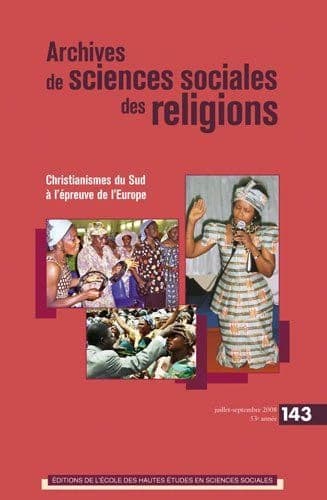 Archives de Sciences Sociales des Religions, N 143