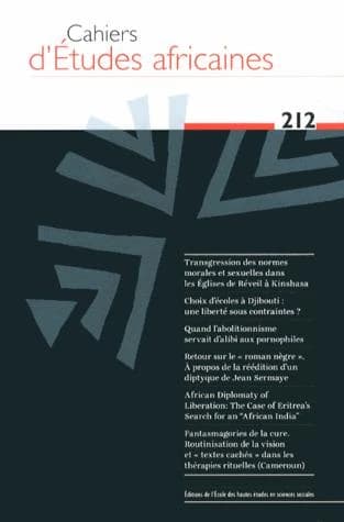 Cahiers d'études africaines n.212 : la migration prise aux mots