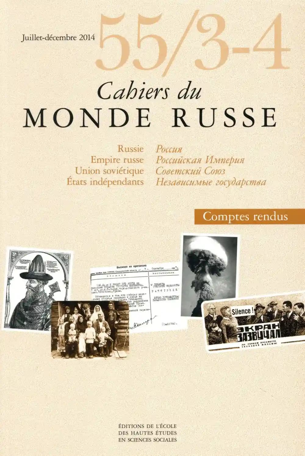 Cahiers du monde russe et soviétique n.55 : 3-4