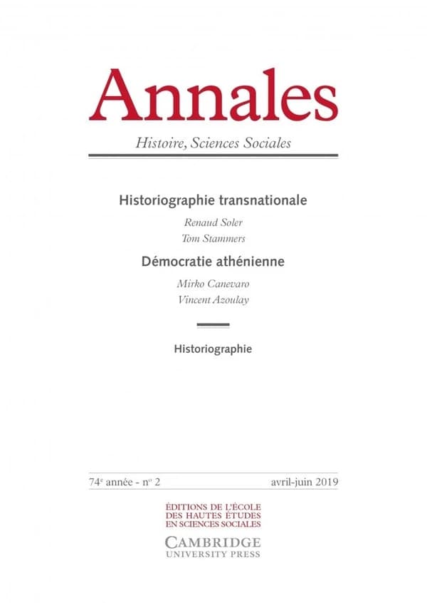 Annales. histoire sciences sociales, n  2-2019