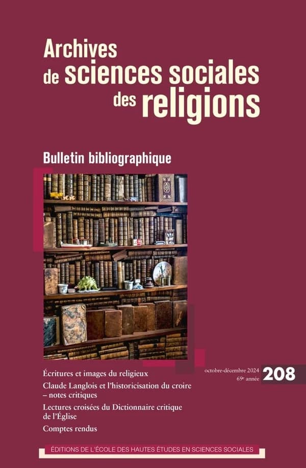 Archives de sciences sociales des religions n.208 : Bulletin bibliographique