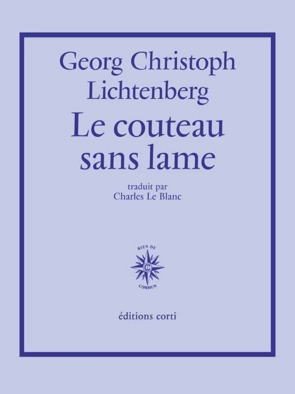 Le couteau sans lame