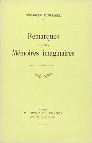 Remarques sur les memoires imaginaires