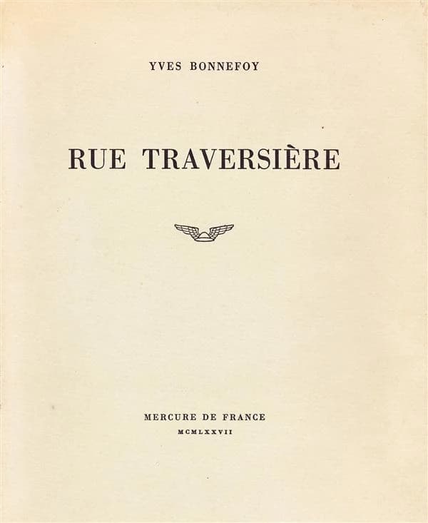 Rue traversière
