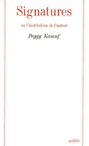 Signatures ou L'institution de l'auteur