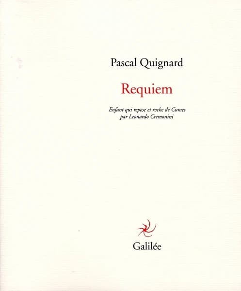Requiem : enfant qui repose et roche de Cumes par Leonardo Cremonini