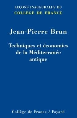 Techniques et économies de Méditerranée antique