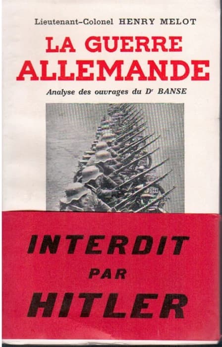 La guerre allemande ; analyse des ouvrages du Dr Banse