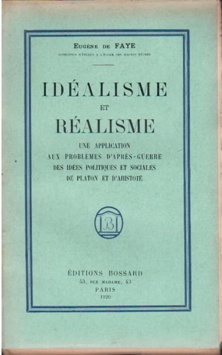 Idéalisme et réalisme