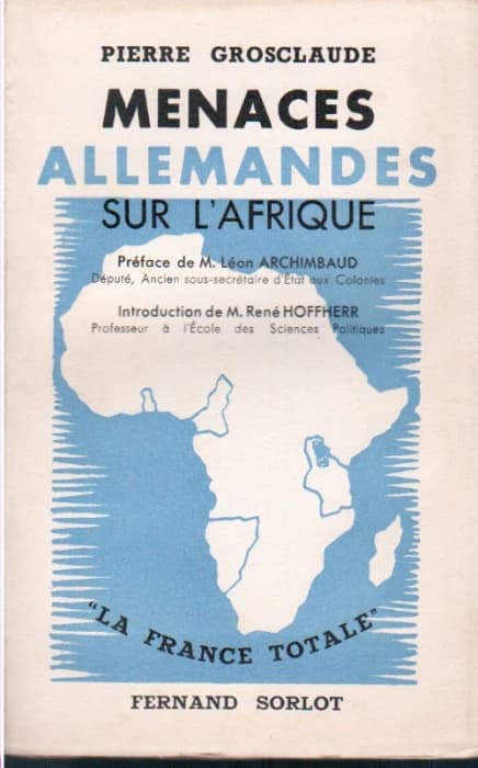 Menaces allemandes sur l'Afrique