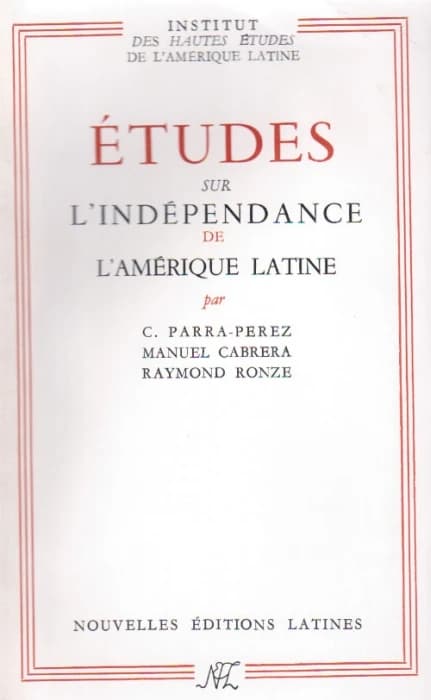 études sur l'indépendance de l'Amérique latine