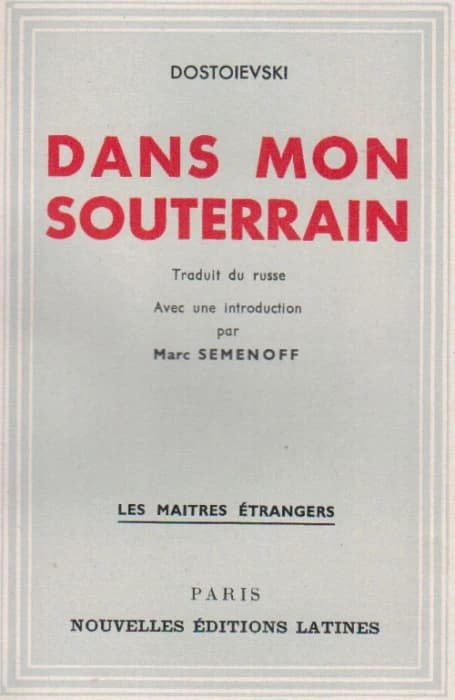 Dans mon souterrain