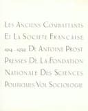 Les Anciens combattants et la société française : 1914-1939