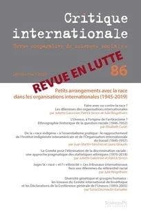 Revue critique internationale n.86