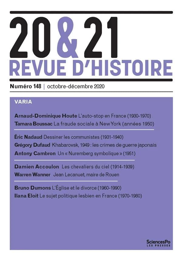 20 & 21. Revue d'histoire n.148